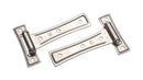 National Hardware 7 in. L Satin Nickel Silver Steel Ornamental T Hinge 1 pk, Pack of 3