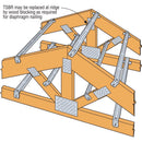 Simpson Strong-Tie 17.5 in. H X 1.25 in. W 22 Ga. Steel Truss Spacer, Pack of 50