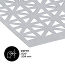 M-D Building Products 0.02 in. X 12 in. W X 24 in. L Mill Aluminum Union Jack Sheet Metal, Pack of 3