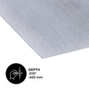 M-D Building Products 0.019 in. X 12 in. W X 24 in. L Mill Aluminum Plain Sheet Metal, Pack of 6