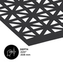 M-D Building Products 0.02 in. X 12 in. W X 24 in. L Graphite Aluminum Union Jack Sheet Metal, Pack of 3