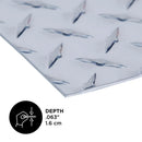 M-D Building Products 0.063 in. X 36 in. W X 36 in. L Silver Aluminum Plain Sheet Metal, Pack of 3