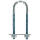 Hampton 1/4 in. X 1 in. W X 3-1/4 in. L Coarse Zinc-Plated Steel U-Bolt, Pack of 10