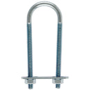 Hampton 1/4 in. X 1-1/8 in. W X 3-1/2 in. L Coarse Zinc-Plated Steel U-Bolt, Pack of 10