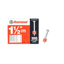 Ramset .3 in. D X 1.5 in. L Plastic Round Head Drive Pin 100 pk