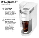 K-Supreme Single Serve Coffee Maker - White