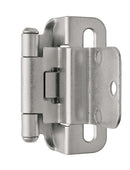 Amerock 1-13/16 in. W X 2-1/4 in. L Satin Nickel Silver Steel Self-Closing Hinge 2 pk