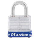 Master Lock 1 in. H X 1-1/8 in. W Laminated Steel 4-Pin Cylinder Exterior Padlock