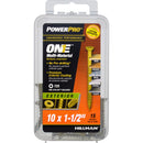 HILLMAN Power Pro No. 10 Ga. X 1-1/2 in. L Star Flat Head Coarse Multi-Material Screws, Pack of 5