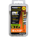HILLMAN Power Pro No. 10 Ga. X 3-1/2 in. L Star Flat Head Coarse Multi-Material Screws, Pack of 5