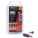 HILLMAN Power Pro No. 6 Ga. X 1/2 in. L Star Pan Head Coarse Multi-Material Screws, Pack of 5