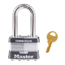 Master Lock 1-5/16 in. H X 1 in. W X 1-3/4 in. L Steel 4-Pin Cylinder Exterior Padlock, Pack of 6