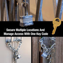 Master Lock 1-5/16 in. H X 1 in. W X 1-3/4 in. L Steel 4-Pin Cylinder Exterior Padlock, Pack of 6