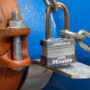 Master Lock 1-5/16 in. H X 1 in. W X 1-3/4 in. L Steel 4-Pin Cylinder Exterior Padlock, Pack of 6