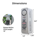 Techko White Plastic Safe Pool Alarm