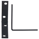 Hampton 2-1/2 in. H X 5/8 in. W X 2-1/2 in. D Black Steel Inside L Corner Brace, Pack of 25