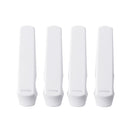 North States White Plastic Door and Window Ledge Lock 4 pk