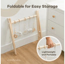 Wooden Baby Play Gym Set - natural wood
