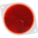 HILLMAN 3 in. Round Red Reflectors 2 pk, Pack of 6