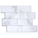 Smart Tiles 8.38 in. W X 11.56 in. L Gray/White Mosaic Vinyl Adhesive Wall Tile 4 pc, Pack of 6