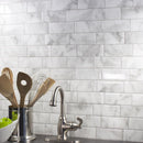 Smart Tiles 8.38 in. W X 11.56 in. L Gray/White Mosaic Vinyl Adhesive Wall Tile 4 pc, Pack of 6