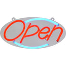 HILLMAN English Clear Open/Close Sign 9.88 in. H X 22 in. W