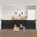 34" x 110" Retractable Baby Gate - Black