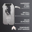 3M Claw Silver Drywall Picture Hanger 25 lb 4 pk