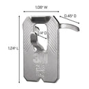 3M Claw Silver Drywall Picture Hanger 25 lb 4 pk