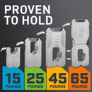 3M Claw Silver Drywall Picture Hanger 45 lb 1 pk