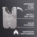3M Claw Silver Drywall Picture Hanger 15 lb 5 pk