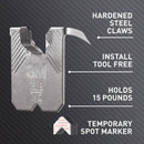 3M Claw Silver Drywall Picture Hanger 15 lb 1 pk