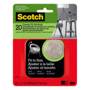 3M Scotch Felt Self Adhesive Protective Pad Beige Round 1.5 in. W 1 pk, Pack of 6