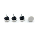 Projex White 7/8 in. Nail-On Nylon Chair Glide 4 pk