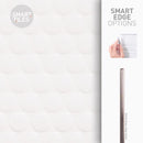 Smart Tiles 8.95 in. W X 8.98 in. L White Glazed Vinyl Adhesive Wall Tile 4 pc, Pack of 6