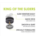 Slipstick GorillaGlides Gray 1 in. Screw-On Plastic Chair Glide 8 pk