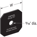 Simpson Strong-Tie OA Avant Collection Steel 3 in. Decorative Washer 1 pk