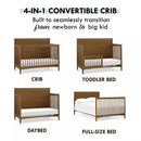 Frem 4-in-1 Convertible Crib - Walnut