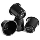 Slipstick Plastic Bed Risers Black Round 7.25 in. W 4 pk, Pack of 4