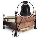 Slipstick Plastic Bed Risers Black Round 7.25 in. W 4 pk, Pack of 4