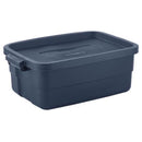 Rubbermaid Roughneck 10 gal Navy Storage Box 8.875 in. H X 15.875 in. W X 23.875 in. D Stackable, Pack of 8