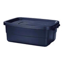 Rubbermaid Roughneck 10 gal Navy Storage Box 8.875 in. H X 15.875 in. W X 23.875 in. D Stackable, Pack of 8