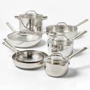 12pc Stainless Steel Cookware Set with Pan Protectors