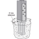 Simpson Strong-Tie 8.38 in. H X 3.56 in. W 12 Ga. Hot Dip Galvanized Column Base