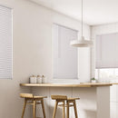 Living Accents Vinyl 1 in. Mini-Blinds 25 in. W X 72 in. H White Cordless