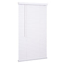 Living Accents Vinyl 1 in. Mini-Blinds 25 in. W X 72 in. H White Cordless