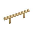 Amerock Contemporary Bar Cabinet Pull 3 in. Champagne Bronze Gold 5 pk