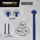 HILLMAN Power Pro 1/4 in. D X 2-1/4 in. L Carbon Steel Hex Head Concrete Screw Anchor 15 pc