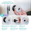 Regalo Clear Plastic Door Knob Covers 3 pk