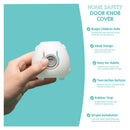 Regalo Clear Plastic Door Knob Covers 3 pk